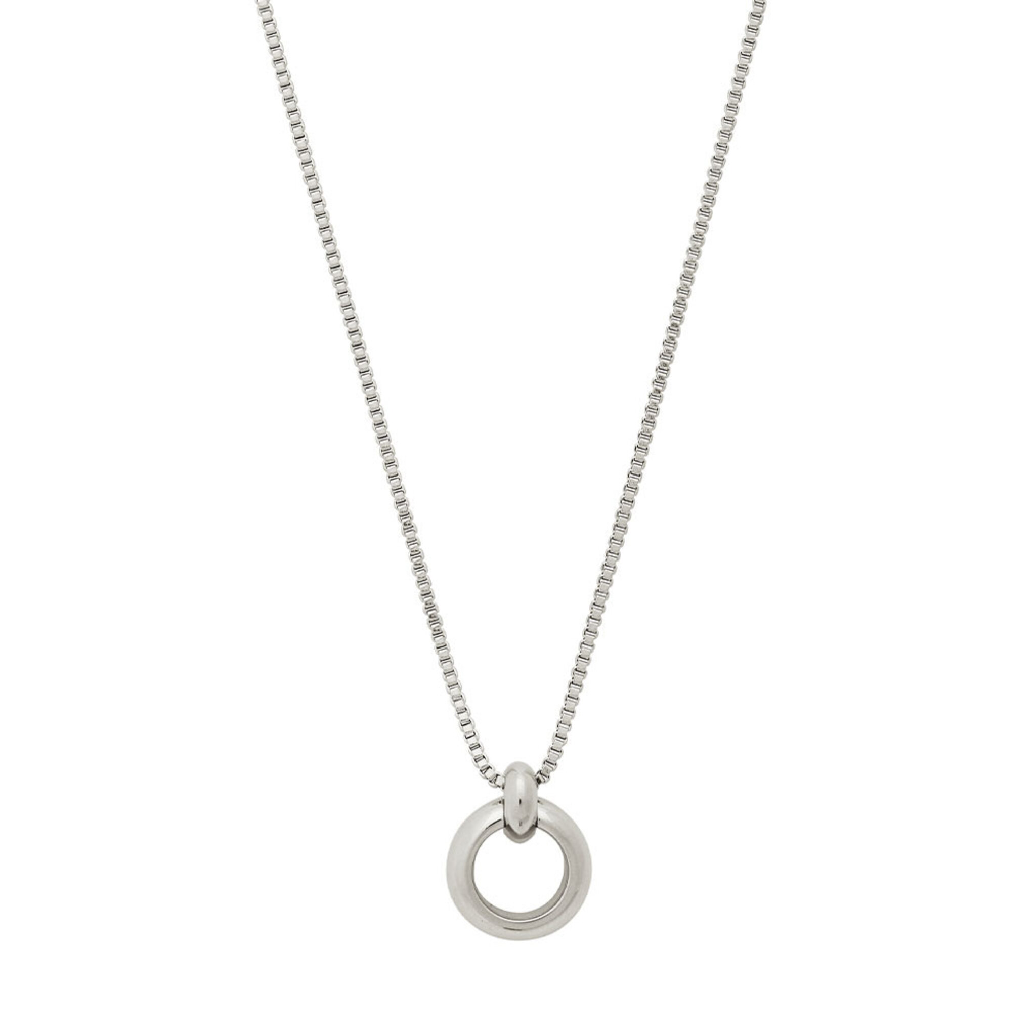 Enso Necklace Steel, ONE SIZE