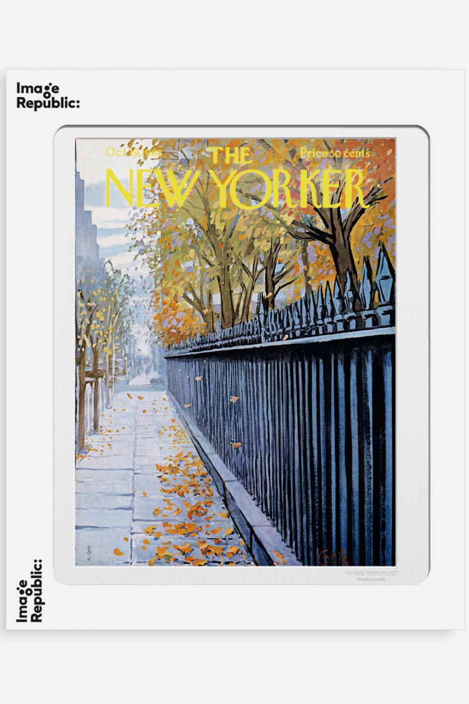 Poster The New Yorker Autumn 40x50 cm