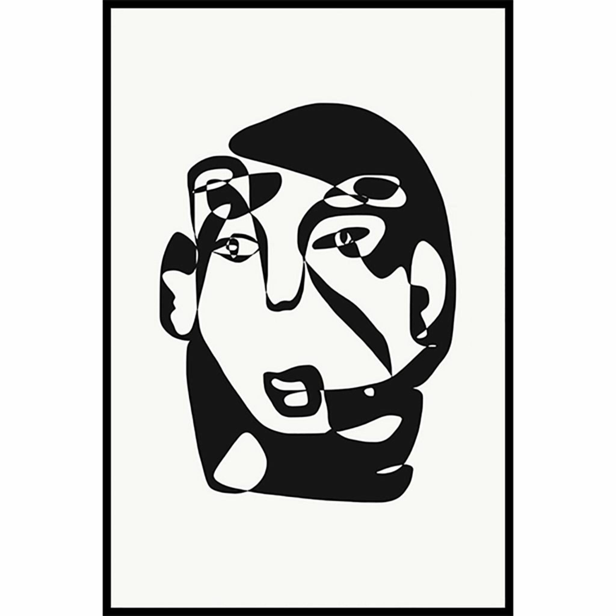 Abstract Face 5 Poster