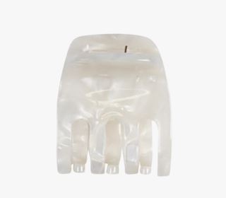 Lila hårklämma offwhite