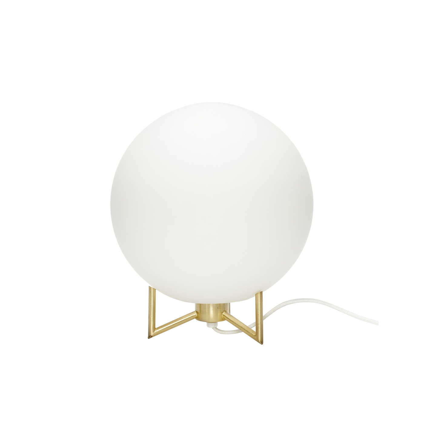 Bordslampa klot mässing, Hubsch