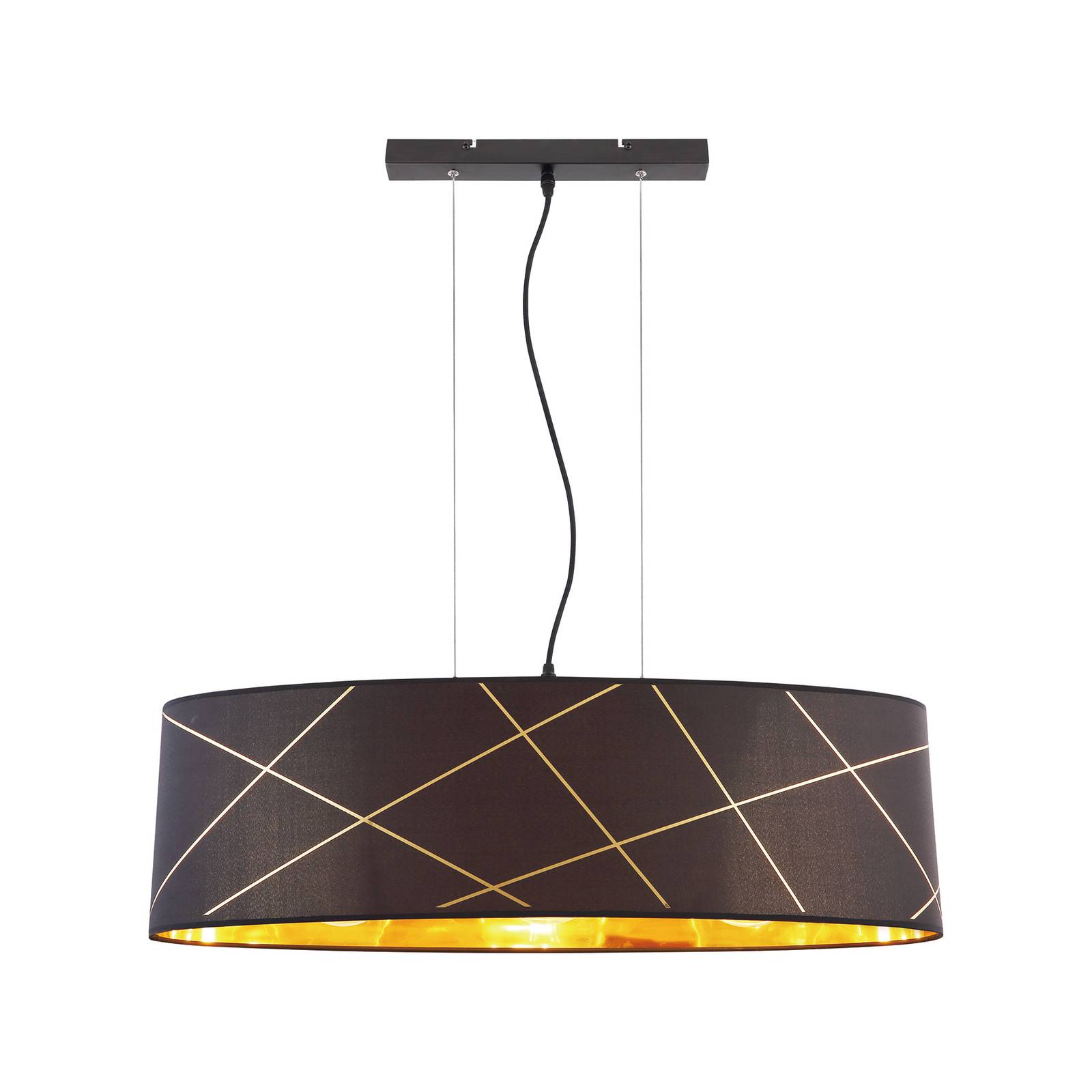 Lindby Sindri hänglampa, 1 lampa, oval