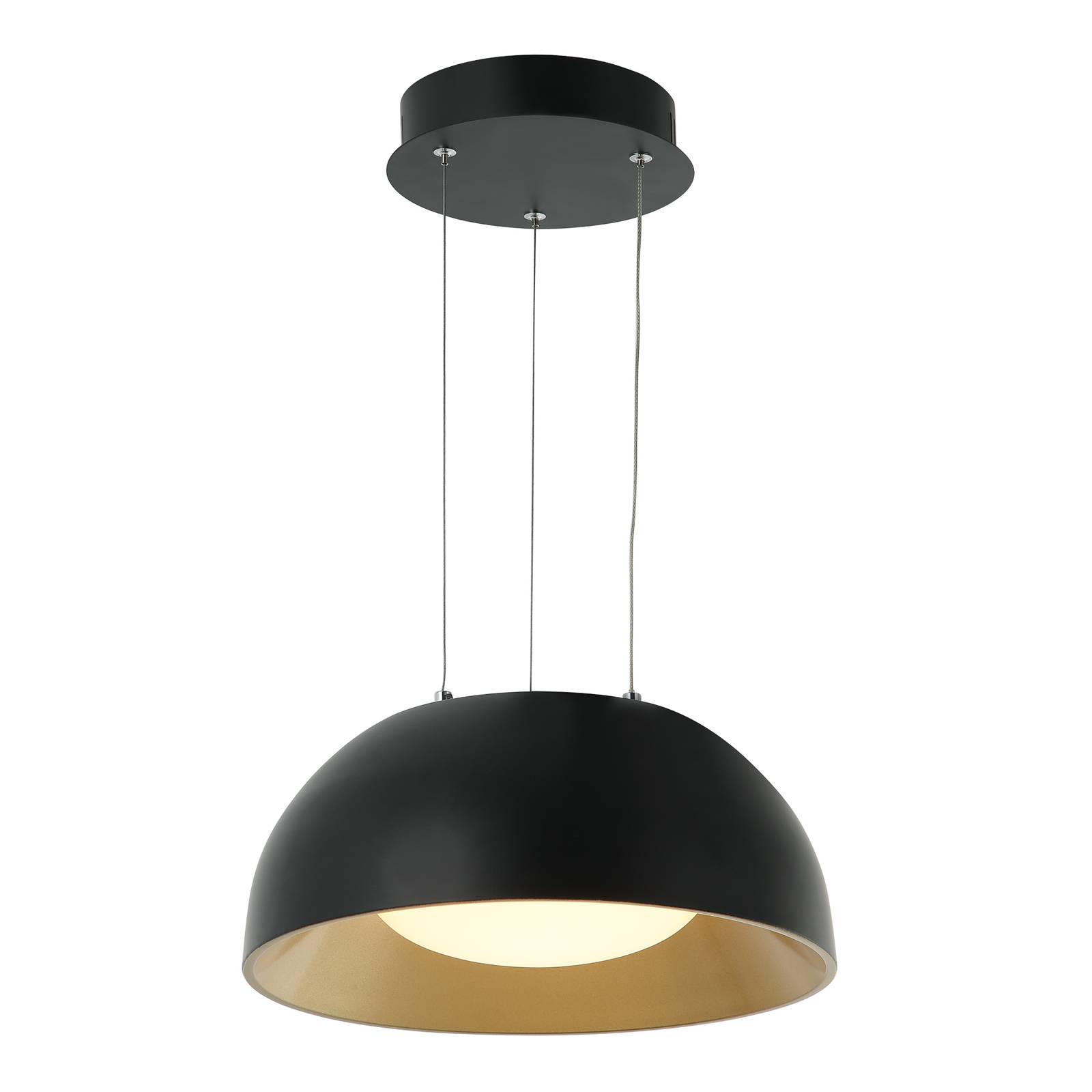 Lindby Juliven LED-hänglampa, svart, 32 cm