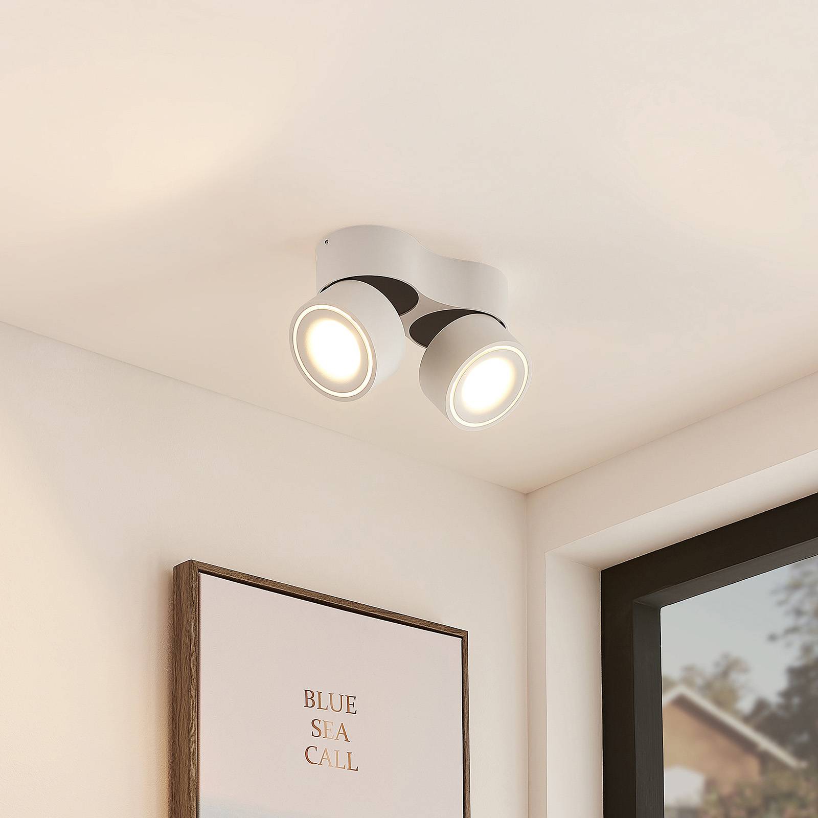 Arcchio Rotari LED-takspotlight 2 lampor 2 x 8,9W