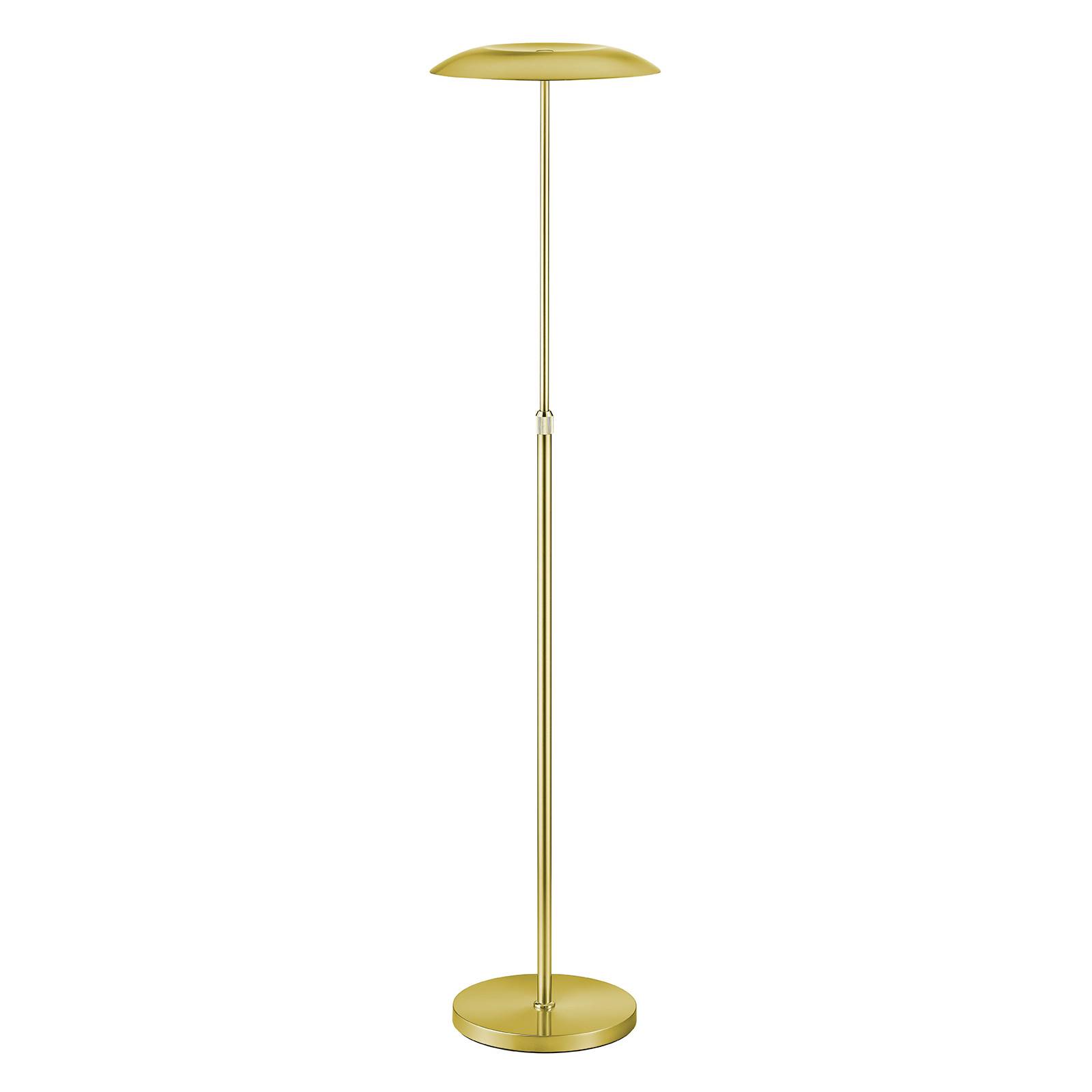 B-Leuchten Curling LED-golvlampa mässing matt