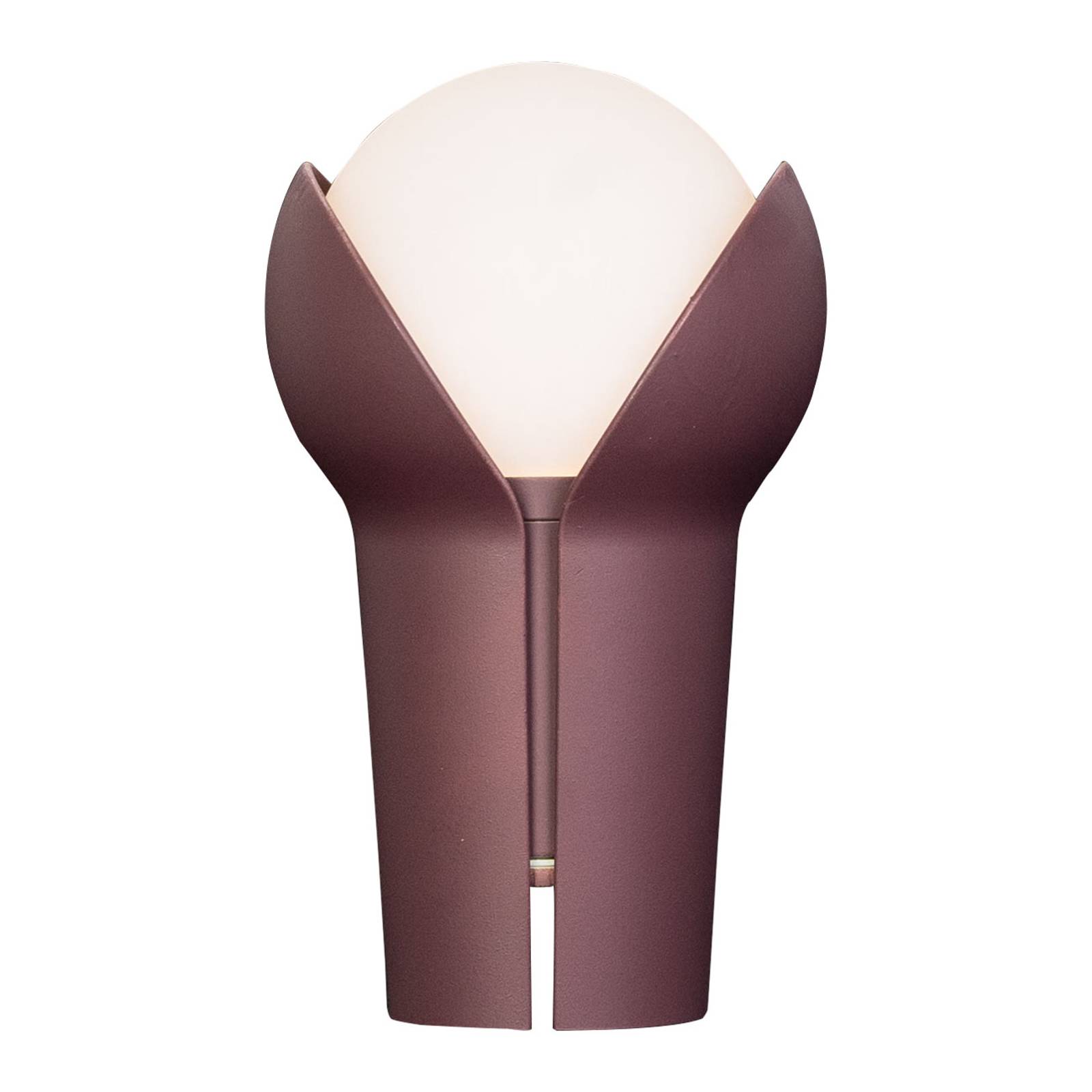 Innermost Bud LED-bordslampa, bärbar Aubergine