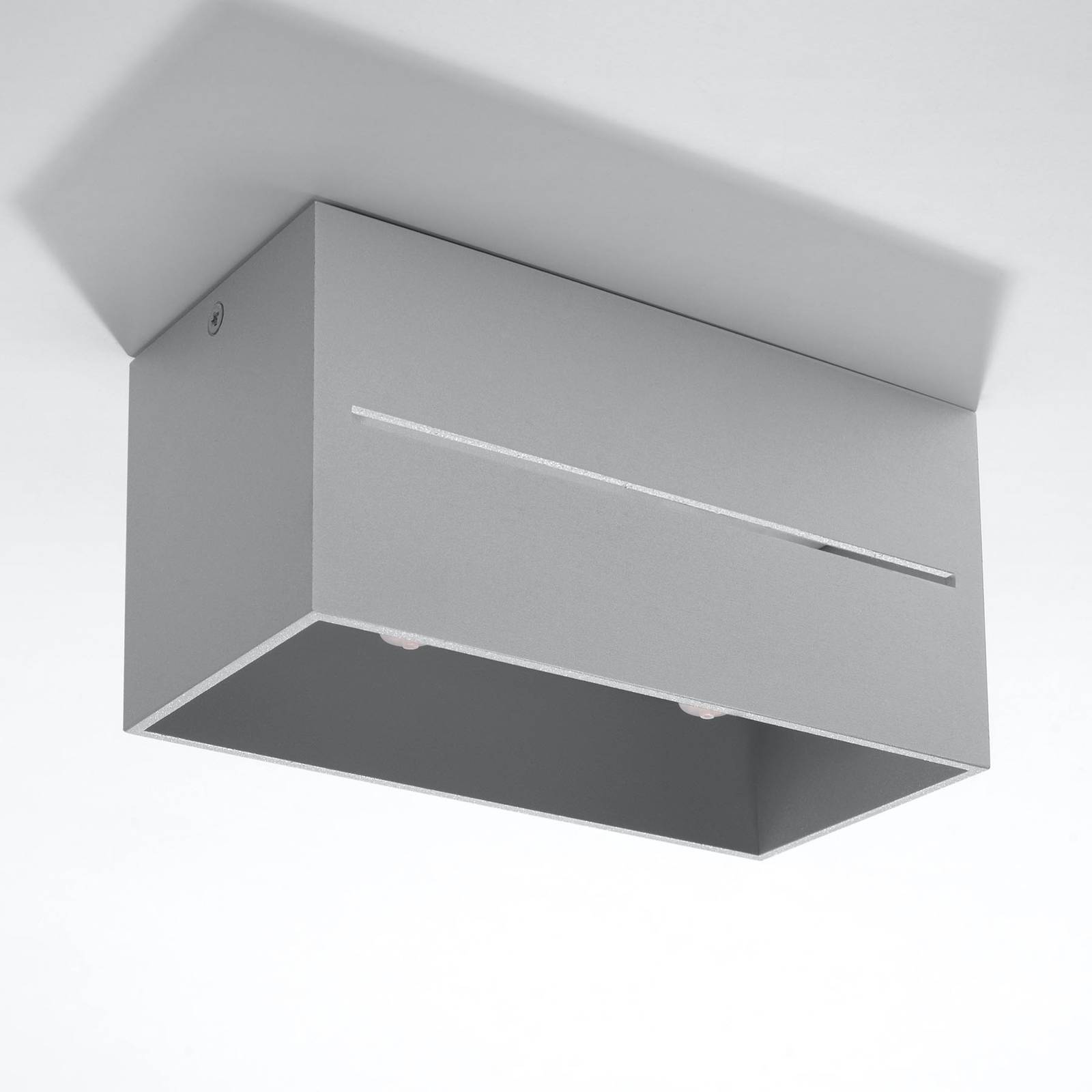 Taklampa Top Maxi av aluminium, grå