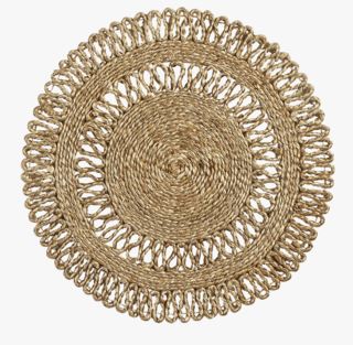 Jute Flower bordstablett natur
