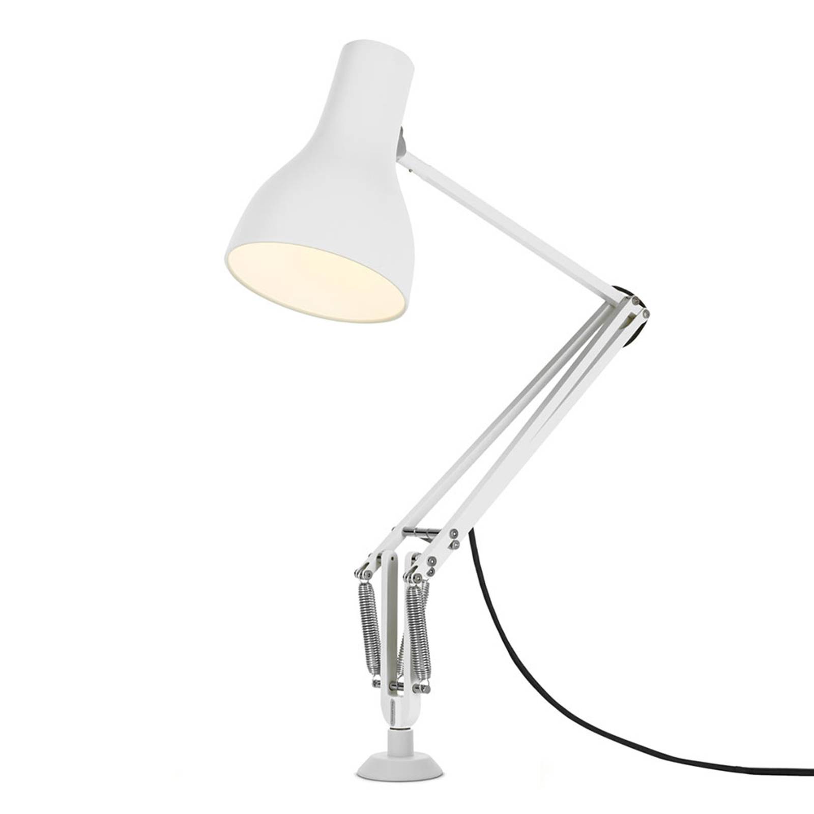 Anglepoise Typ 75 bordslampa skruvfot vit
