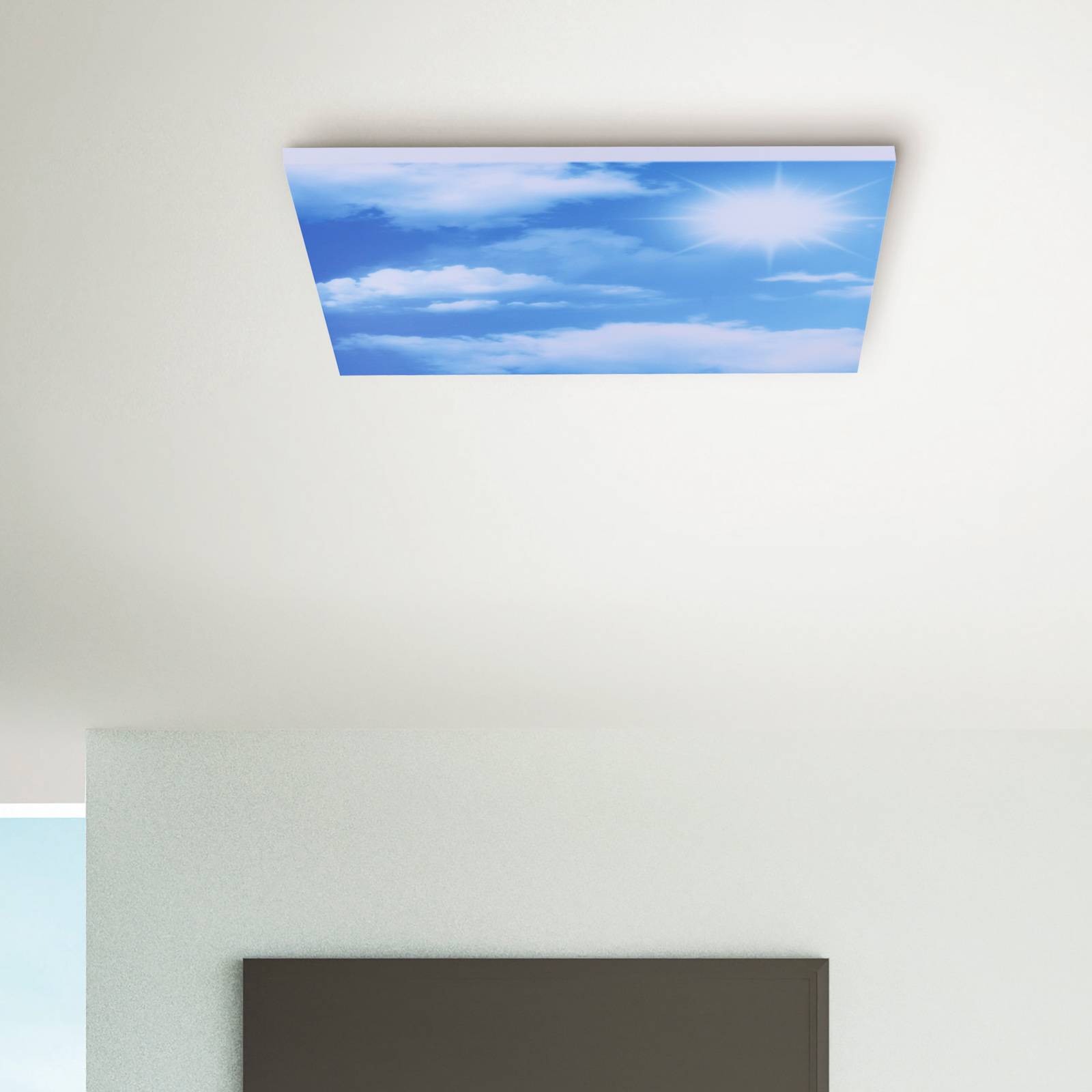 LED-taklampa Cloud justerbar vitfärg, 59,5 cm