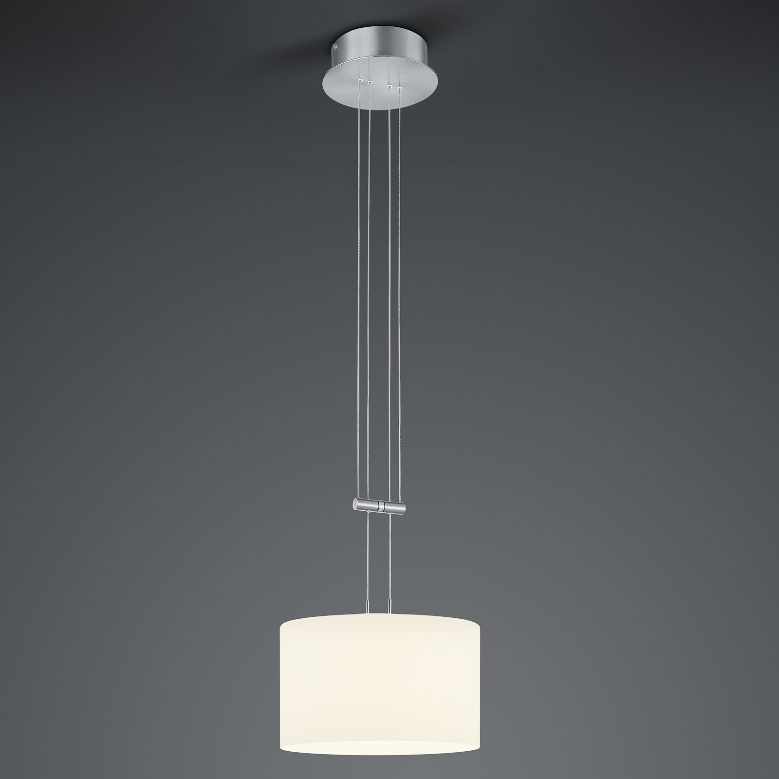 BANKAMP Grazia hänglampa 1 lampa 32 cm nickel