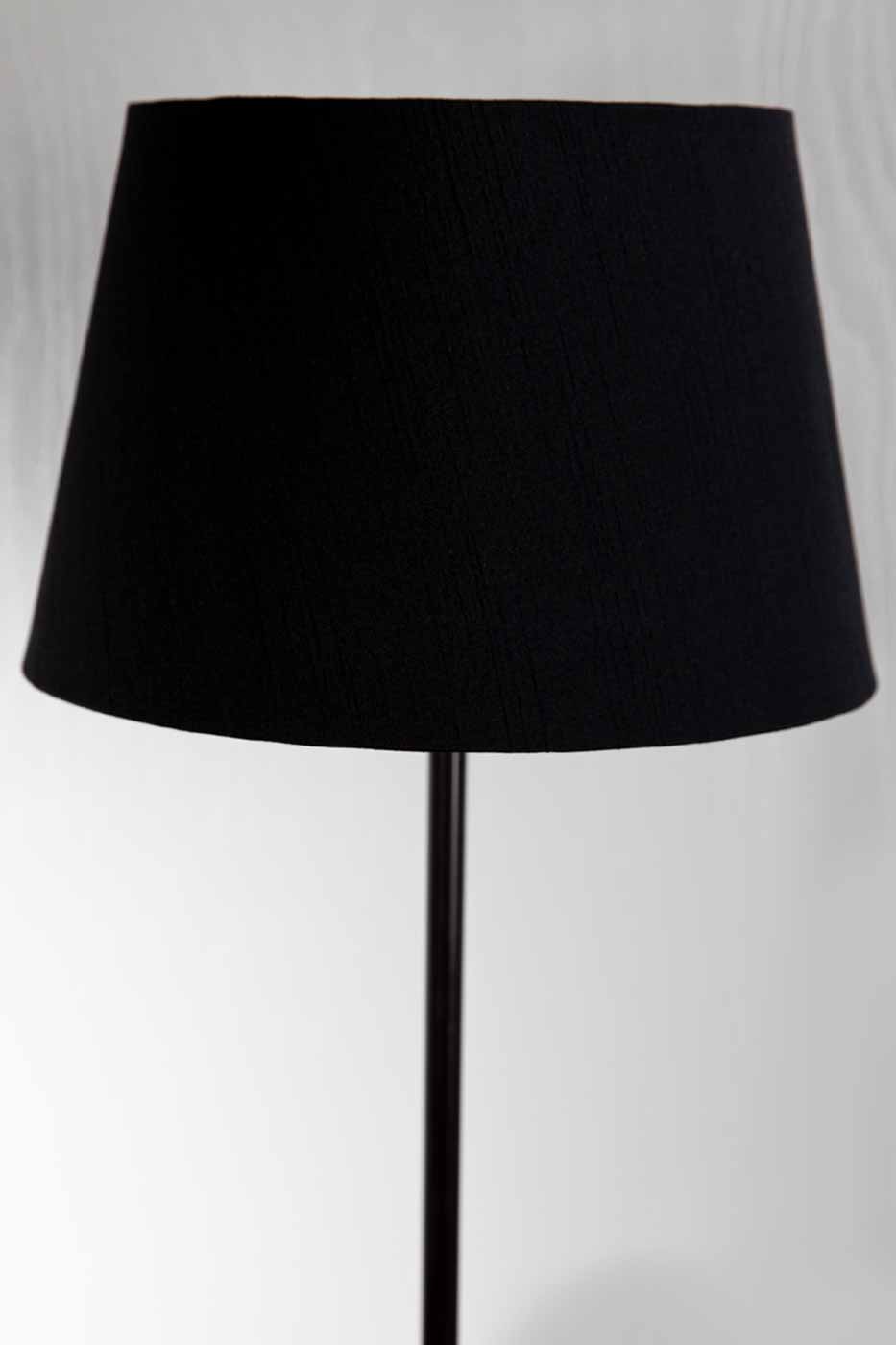 Lampskärm Walther rund 33 cm svart