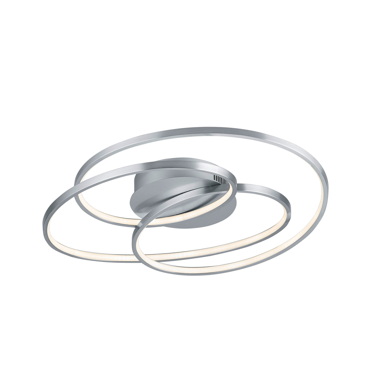 LED-taklampa Gale, 60 cm, nickel matt