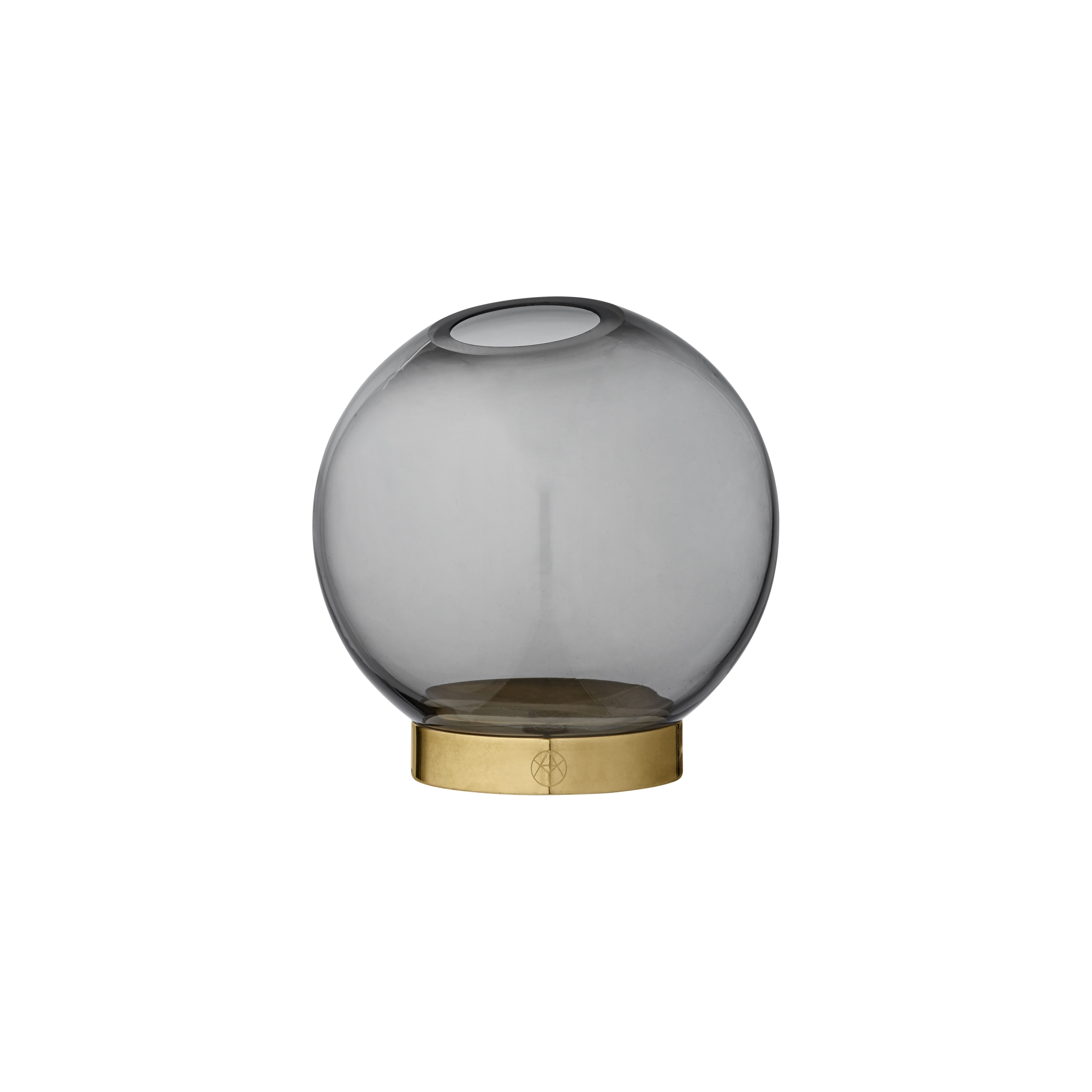 Globe Vas Ø10cm Svart glas, AYTM