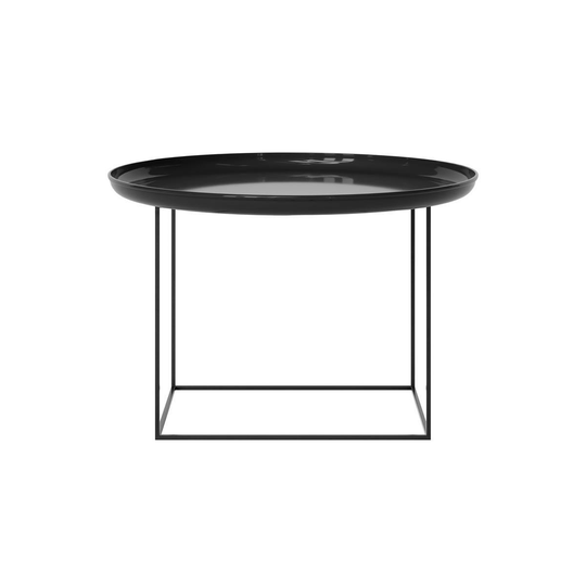 Duke Coffee Table medium LACQUERED Obsidian Black Norr11