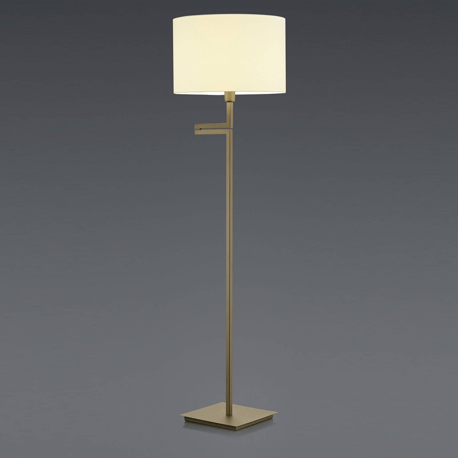 B-Leuchten Kabi golvlampa, gammal mässing