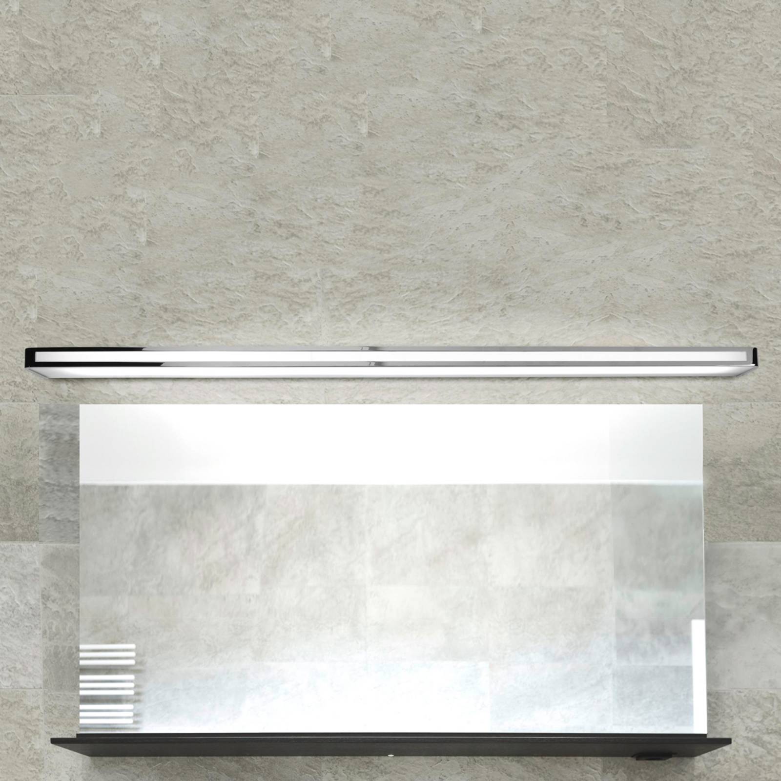 Tidslös LED-vägglampa Arcos, IP20 150 cm, krom