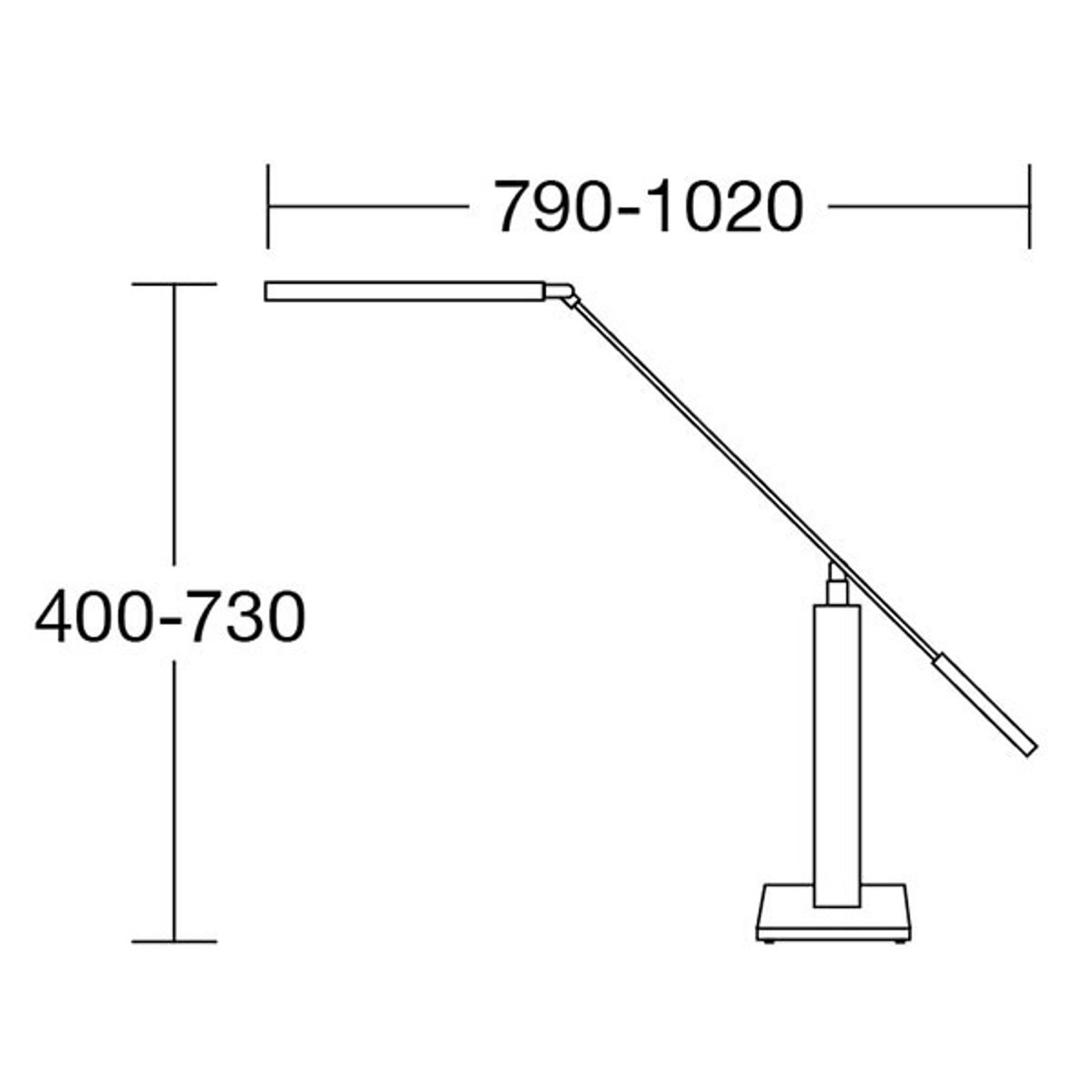 HerzBlut Otto O LED-bordslampa ek natur