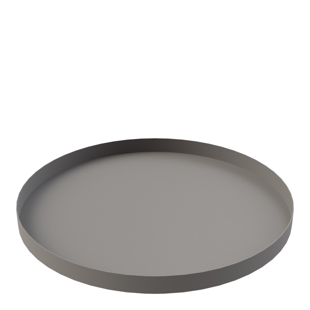 Cooee - Tray Circle Fat 40 cm Grå