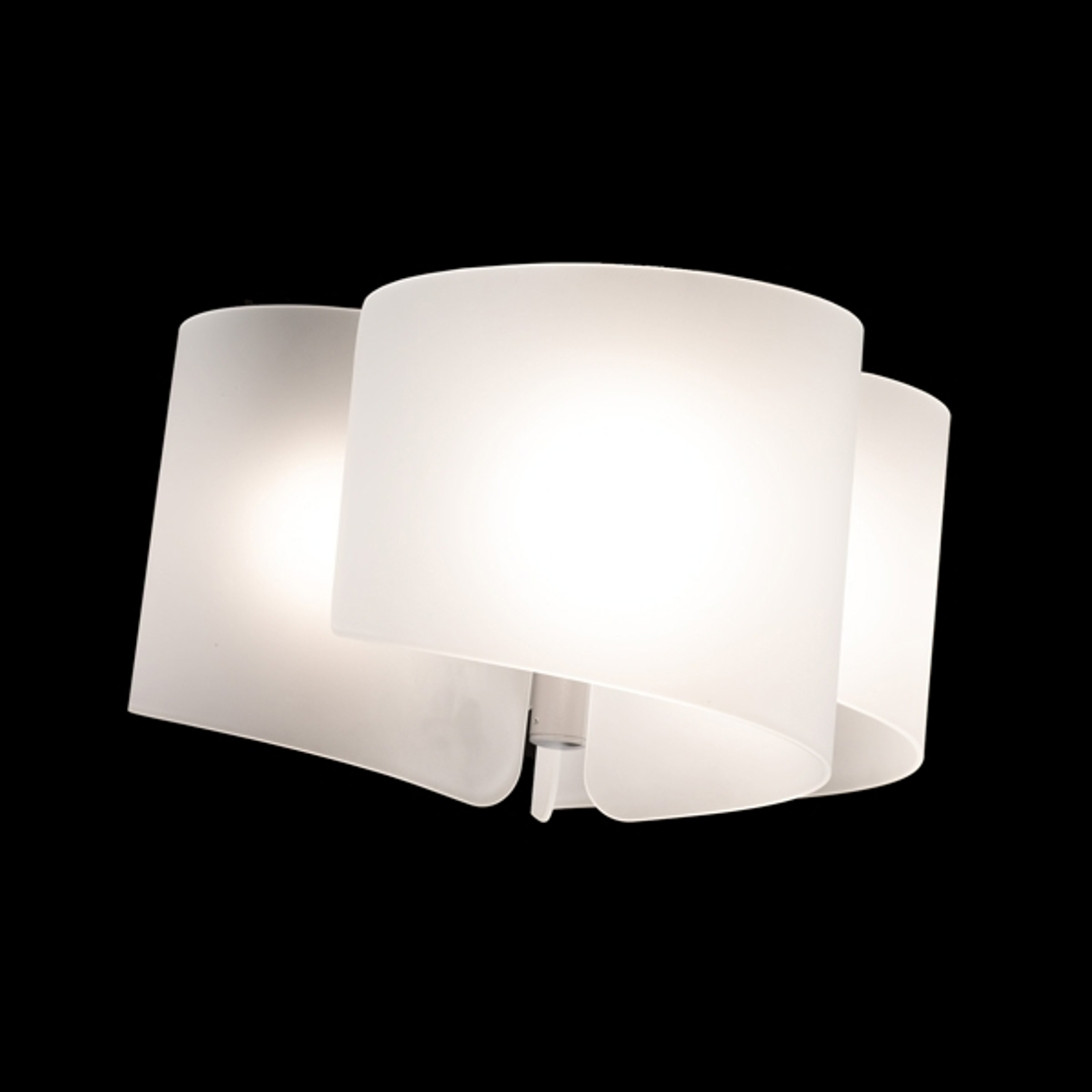 Satinerad, effektfull taklampa Papiro