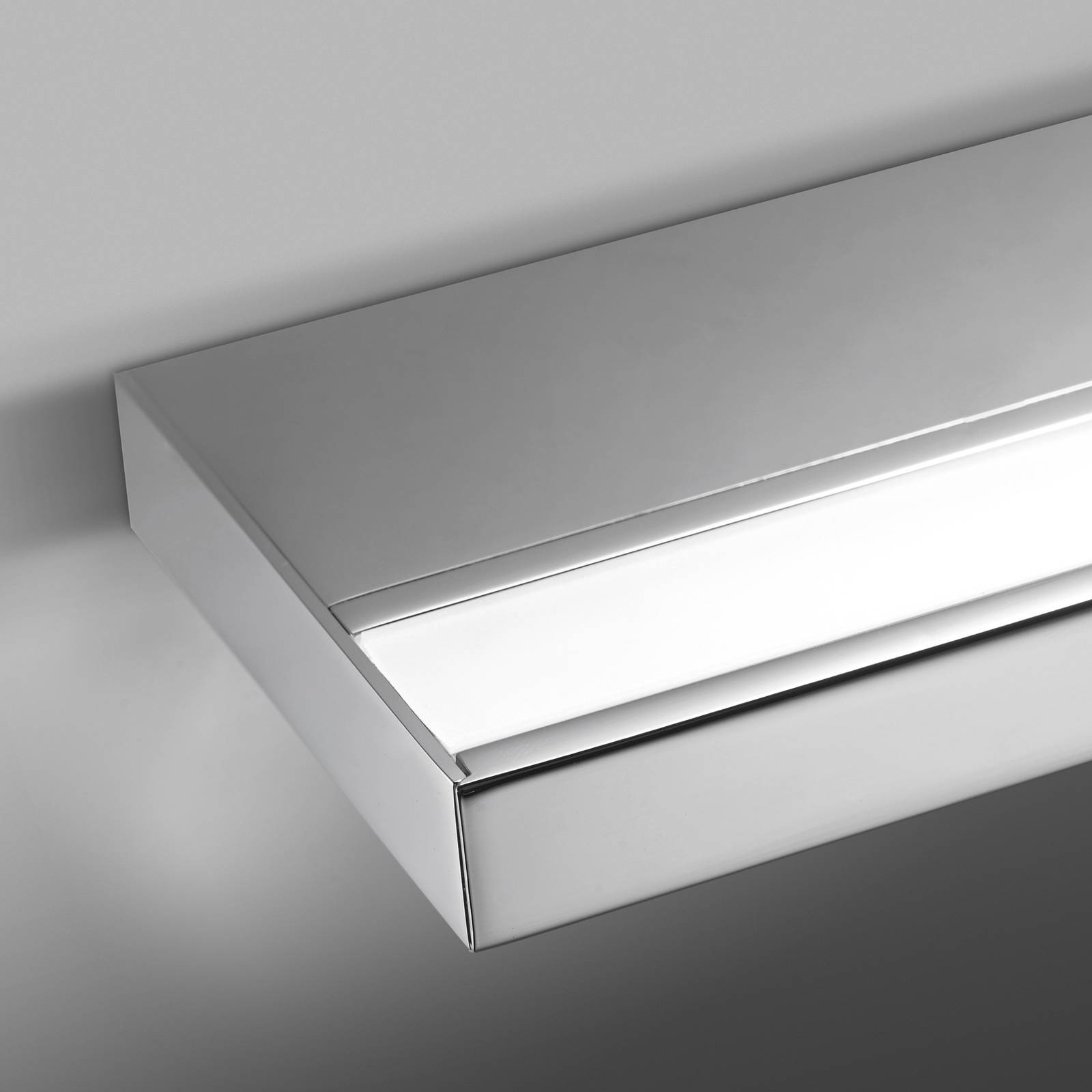 Modern LED-badrumsvägglampa Prim IP20 120 cm, krom