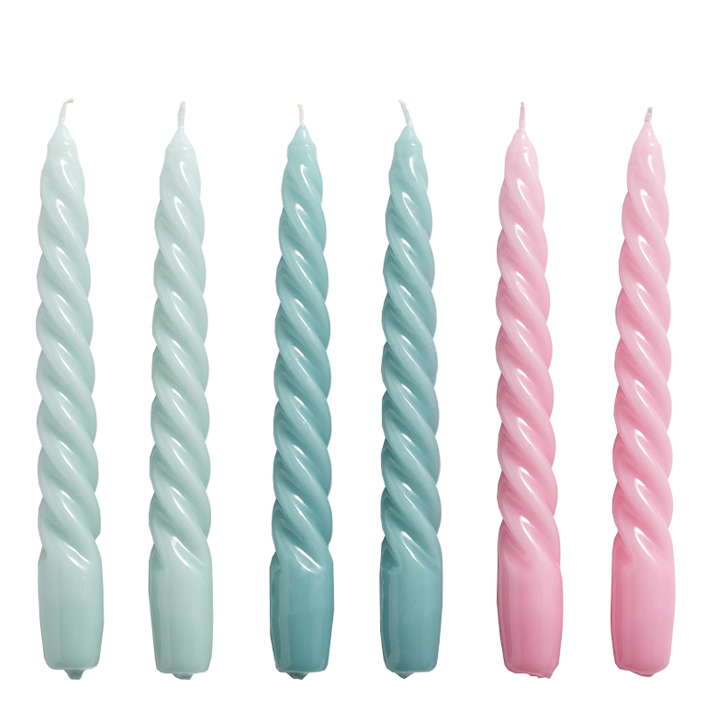 Hay - Ljus Twist 6-pack Arctic Blue, Teal, Pink