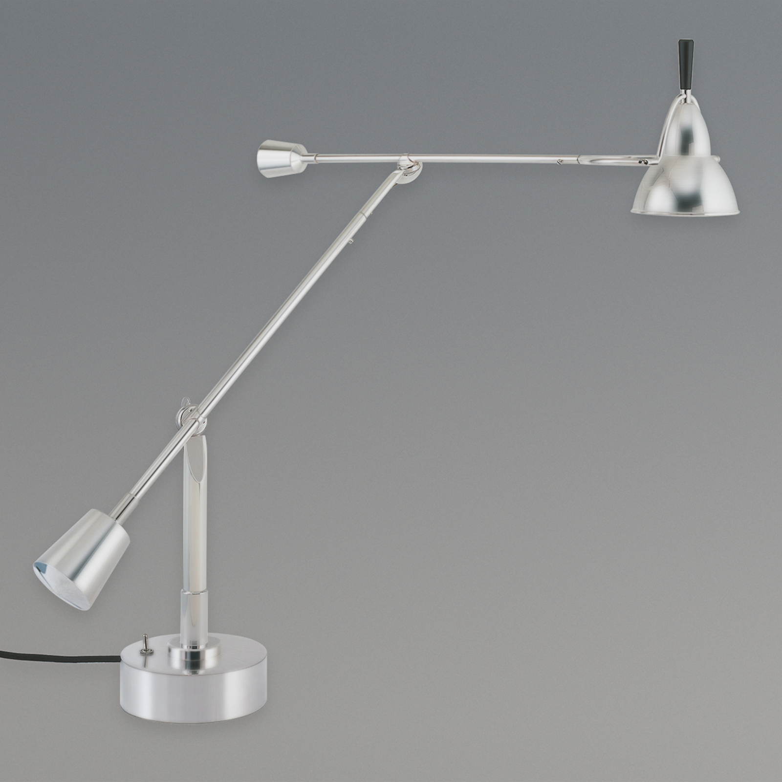 Förnicklad bordslampa av Eduard Wilfrid-Buquet