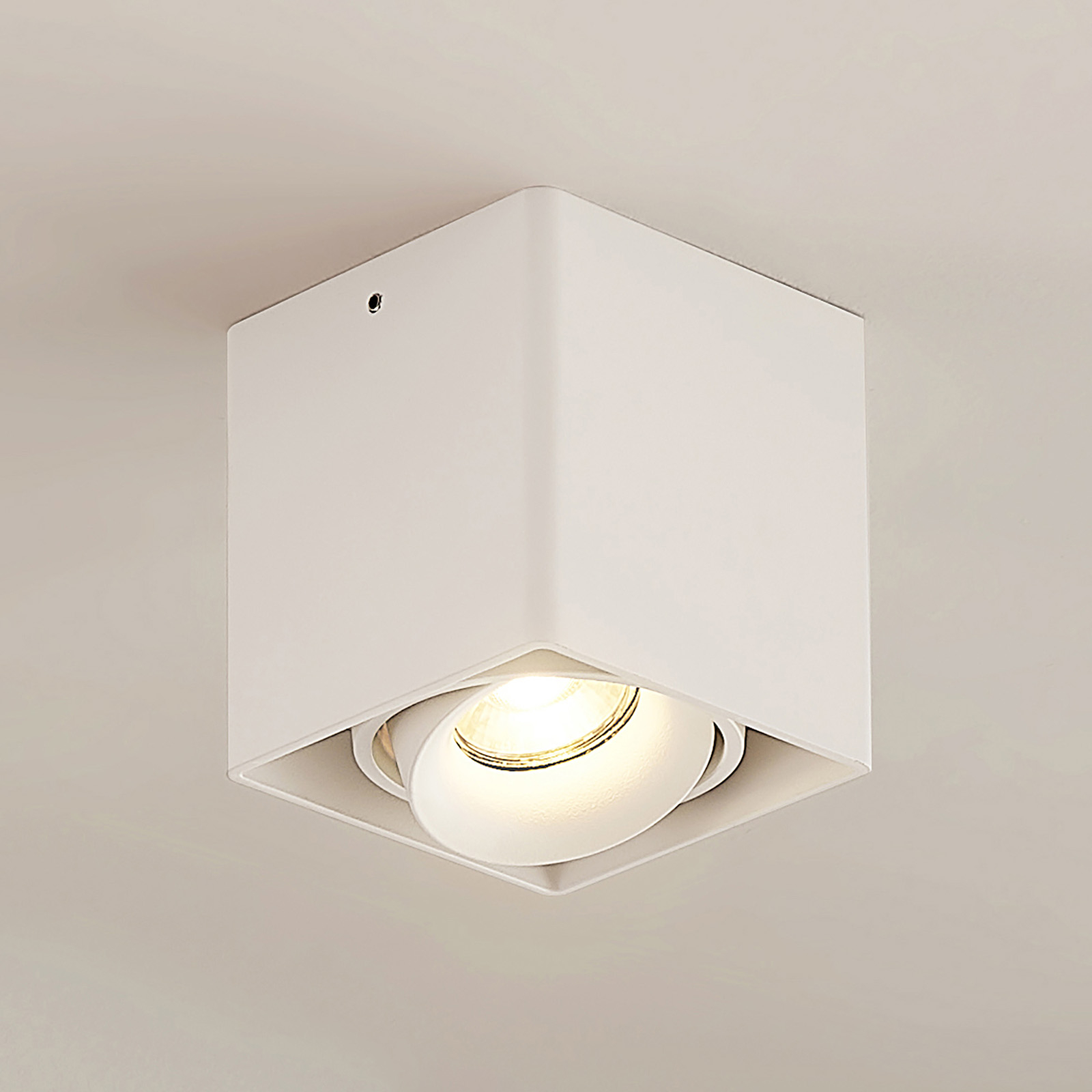 Arcchio Kubika downlight GU10, 1 lampa, vit