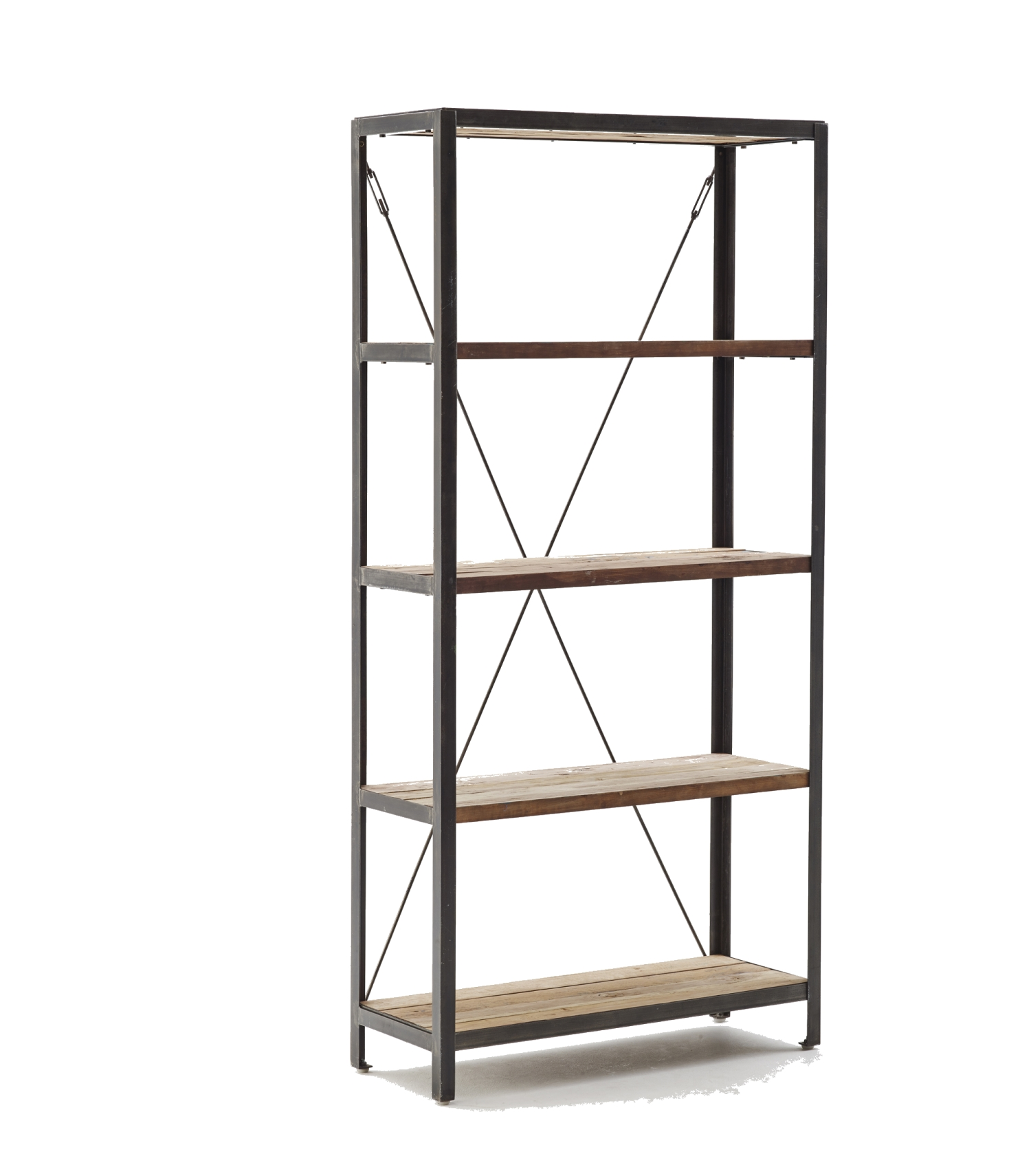 Hylla i järn och teak Shelly, Sika-design