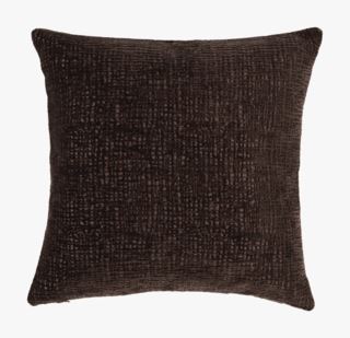 Chenille kuddfodral brun