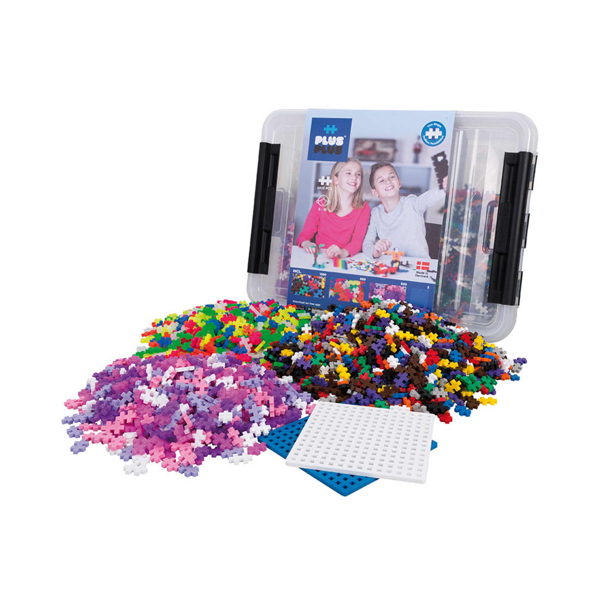 Plus-Plus Byggbitar Storage Box Mix / 2400 pcs