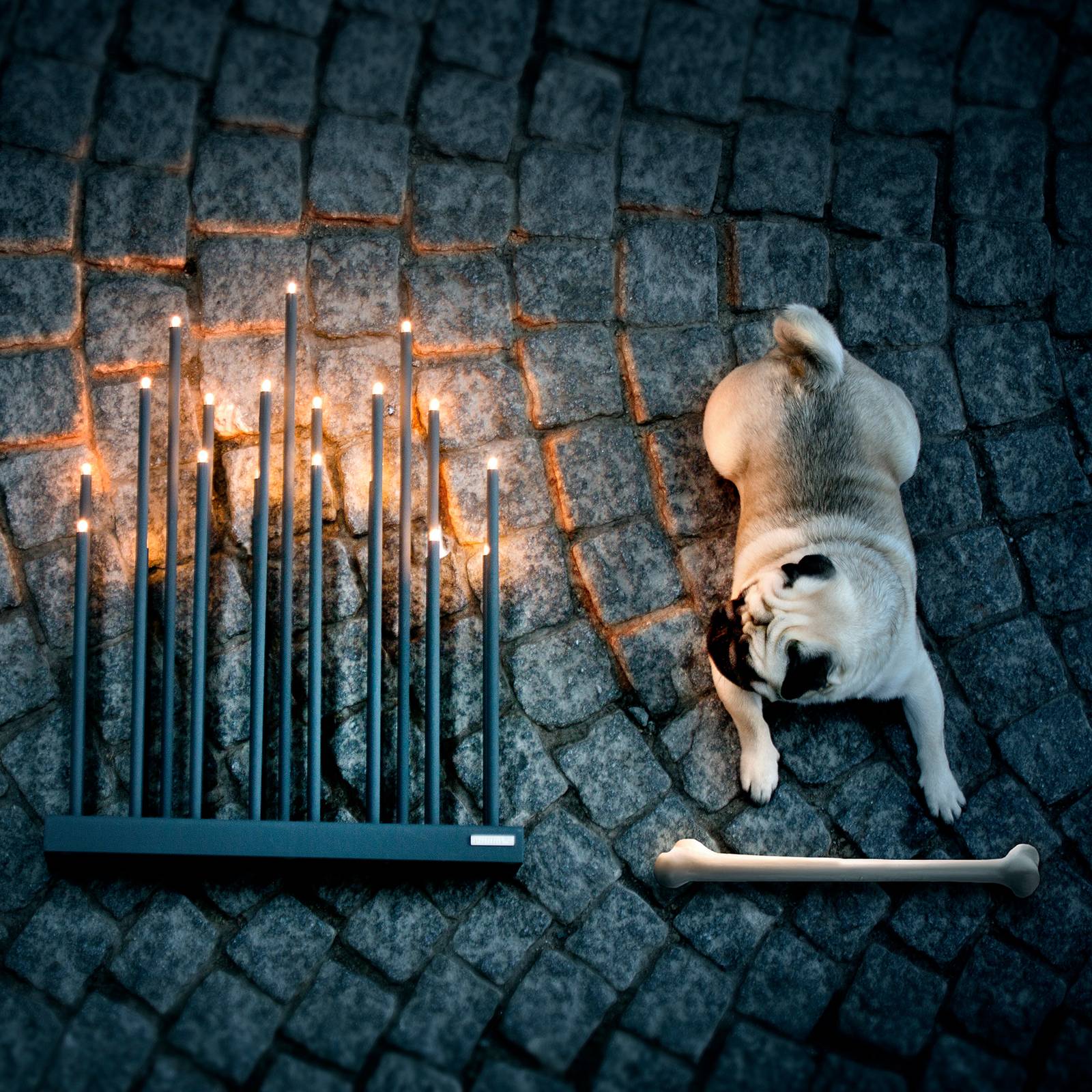 By Rydéns Elflugan ljusstake, svart