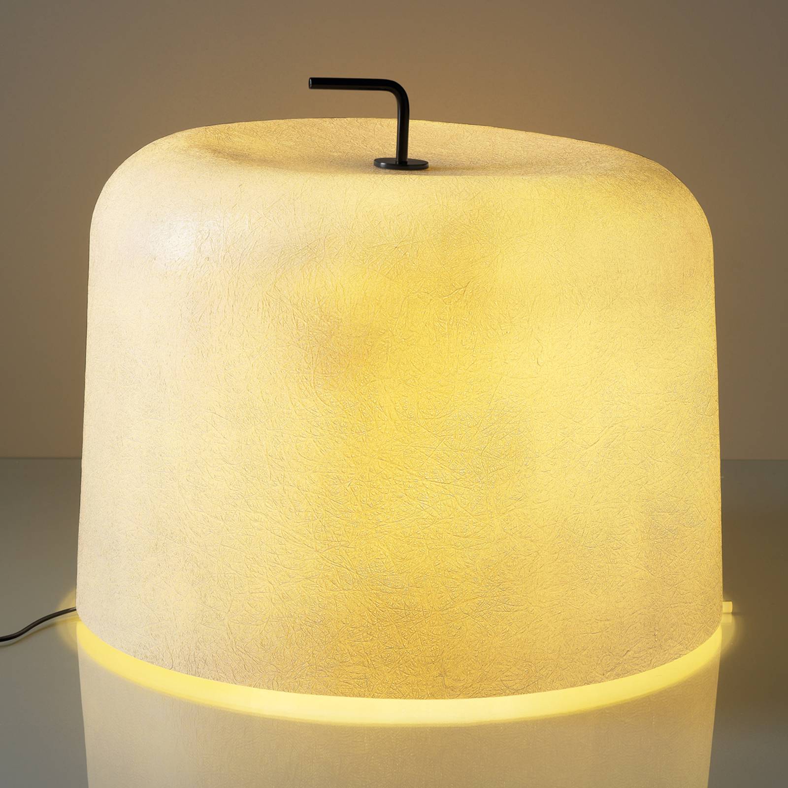 Golvlampa Ola Move med vit fiberglasskärm