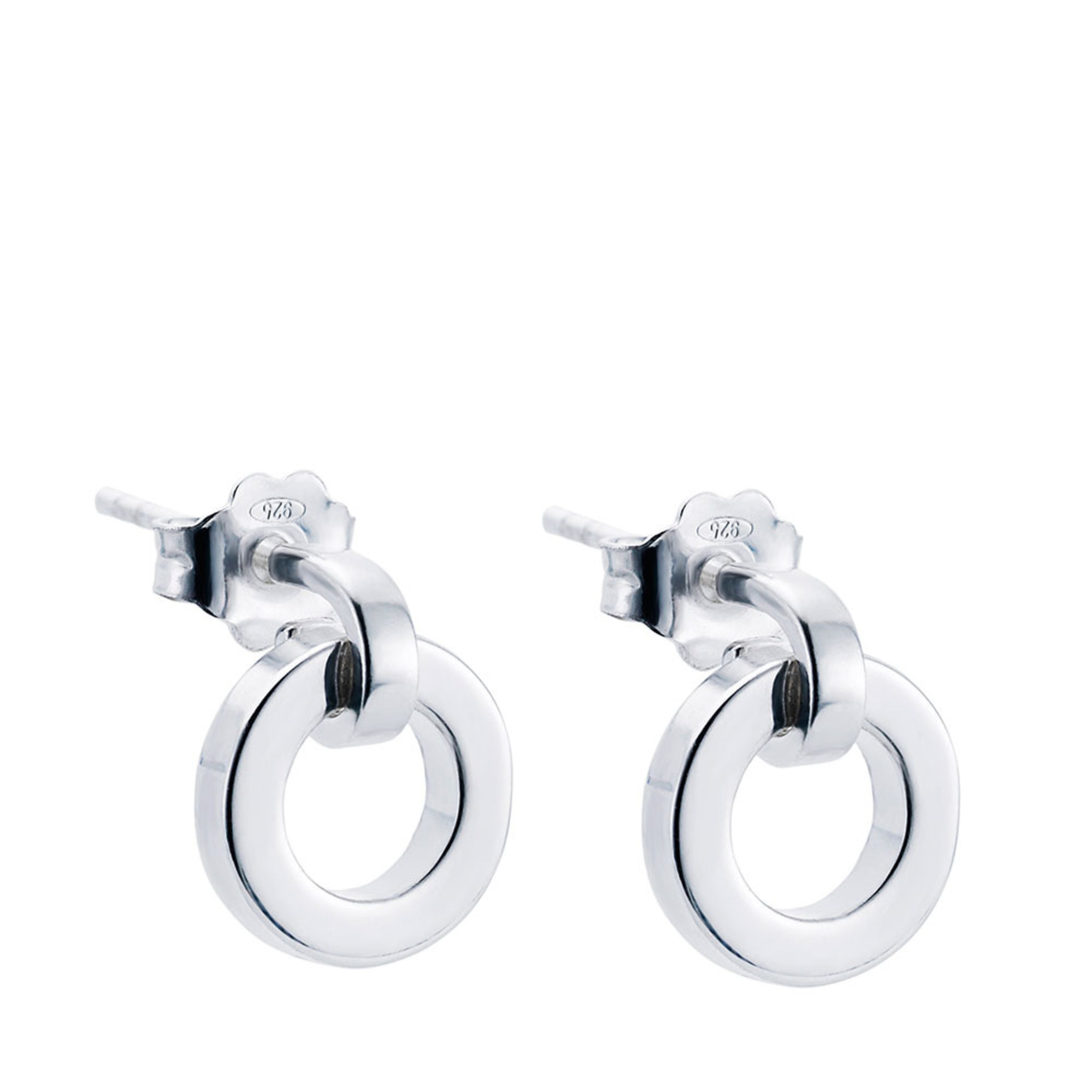 Ring Around Earrings, silver, ONE SIZE