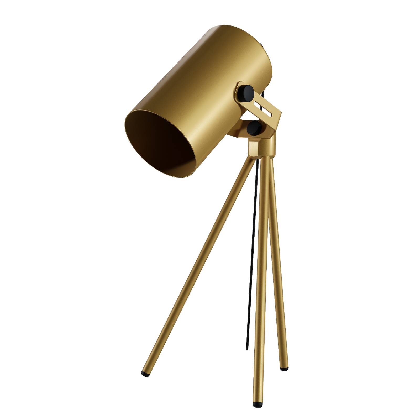 Bordslampa La Tuba 450 trebent med spot, guld
