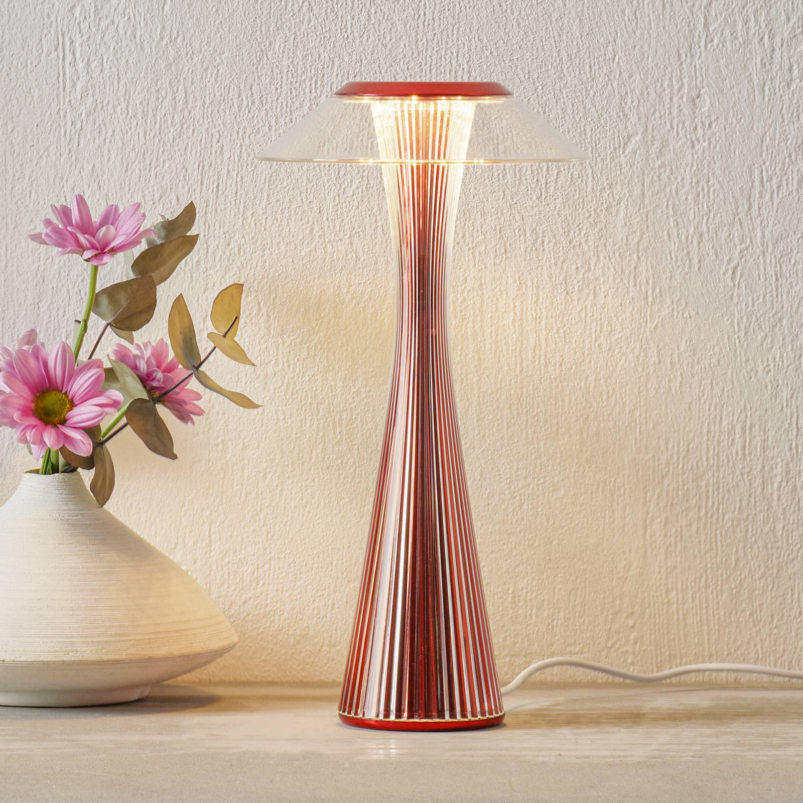 Kartell Space LED-bordslampa röd begränsad utgåva