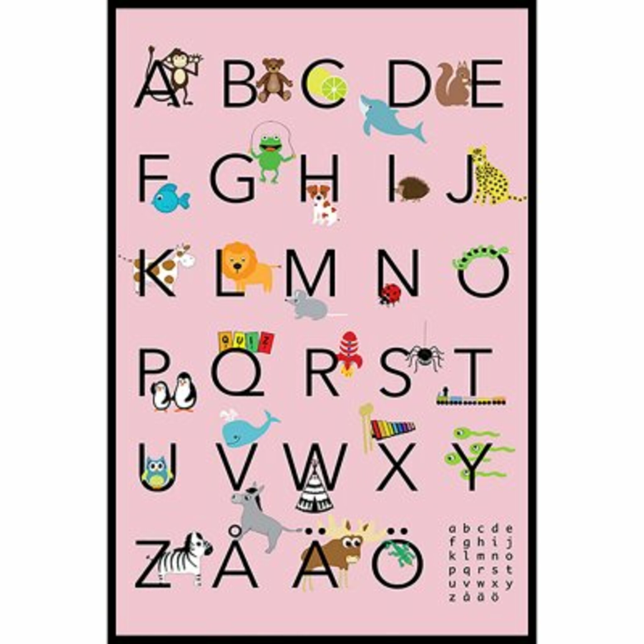 Abc Pink Poster