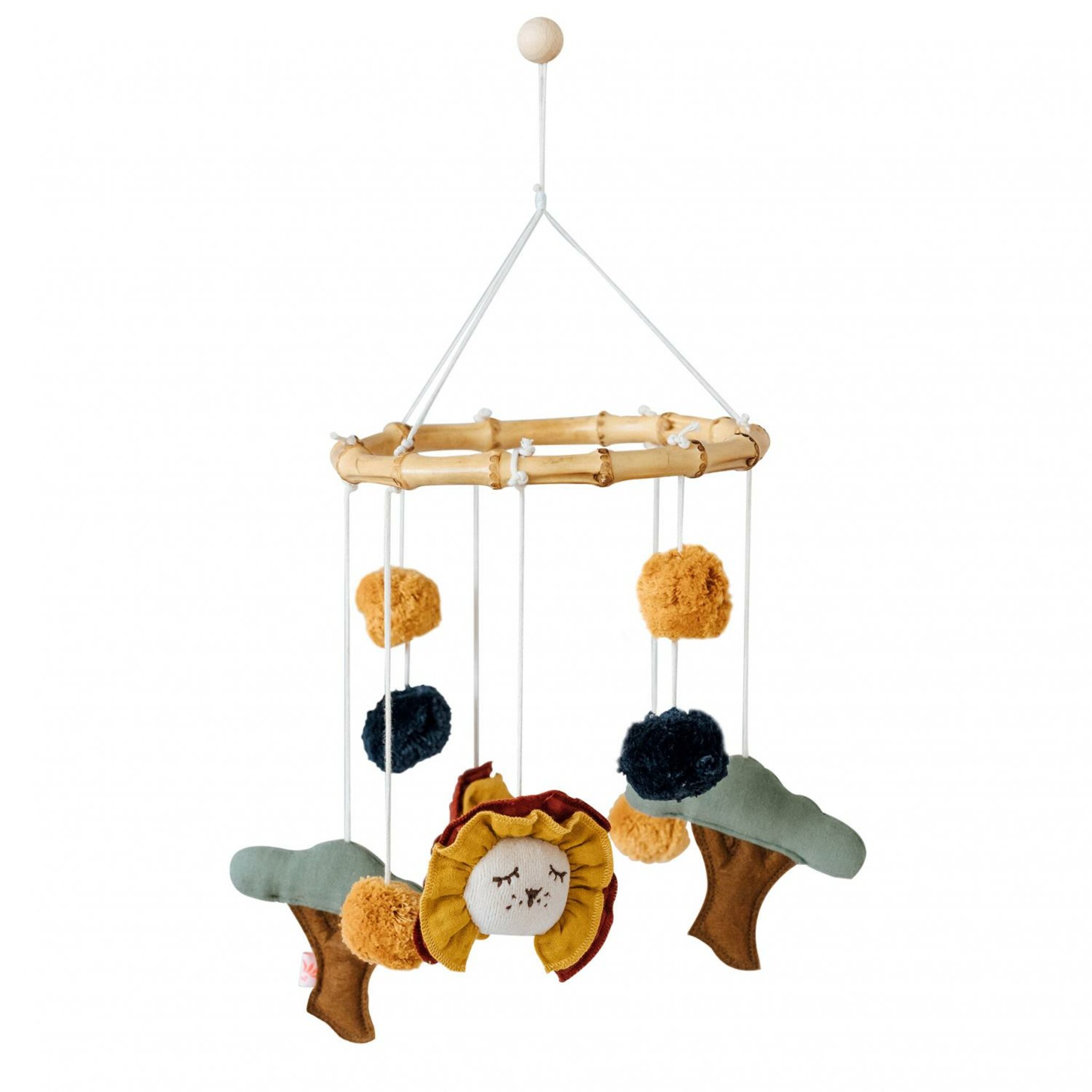 Mobile Lion With Wooden Ring