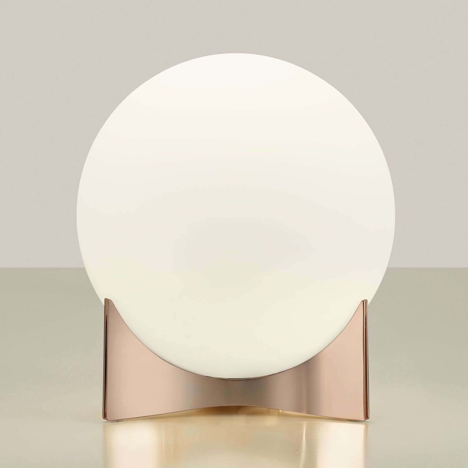 Terzani Oscar bordslampa av glas, roséguld