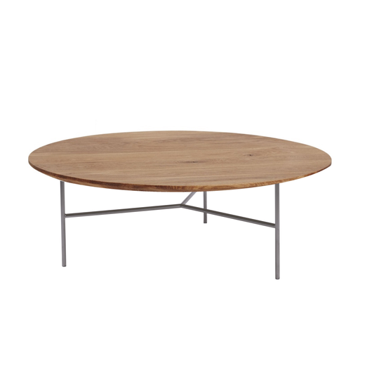 TRIBECA soffbord 110 cm oljad ek / krom, Mavis