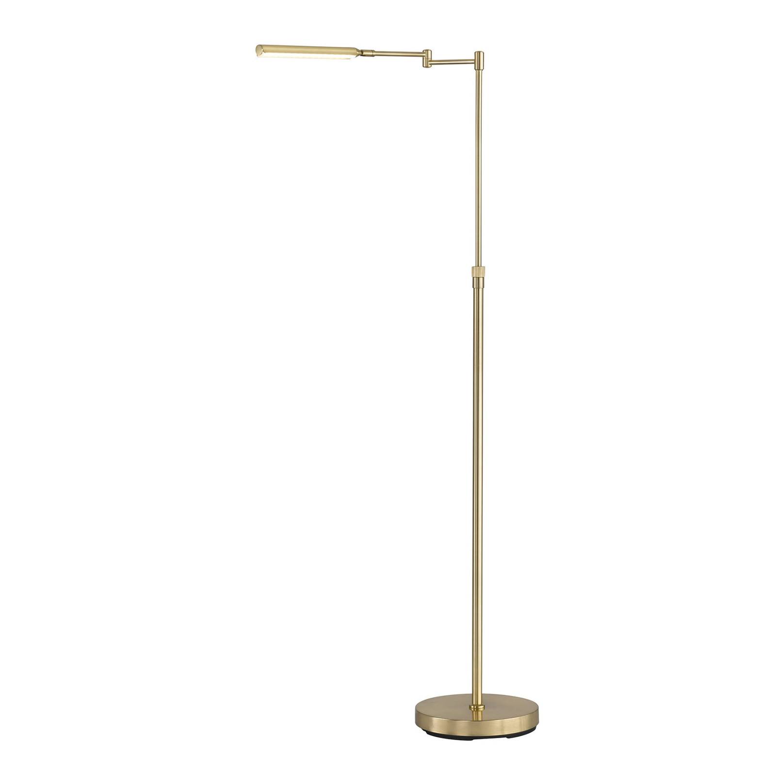 LED-golvlampa Nami fotdimmer, mässingfärg
