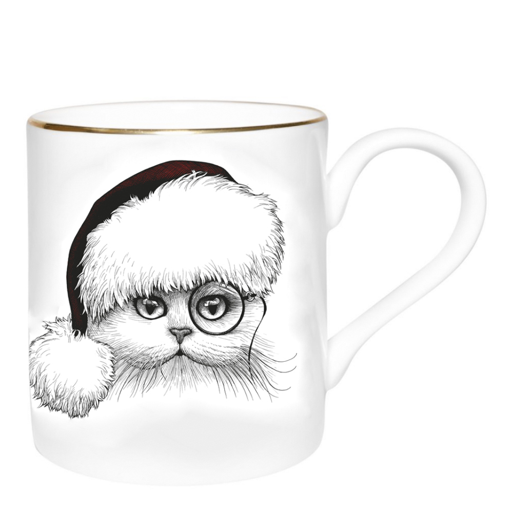 Rory Dobner - Magesic Mug Santa Cat Monocle