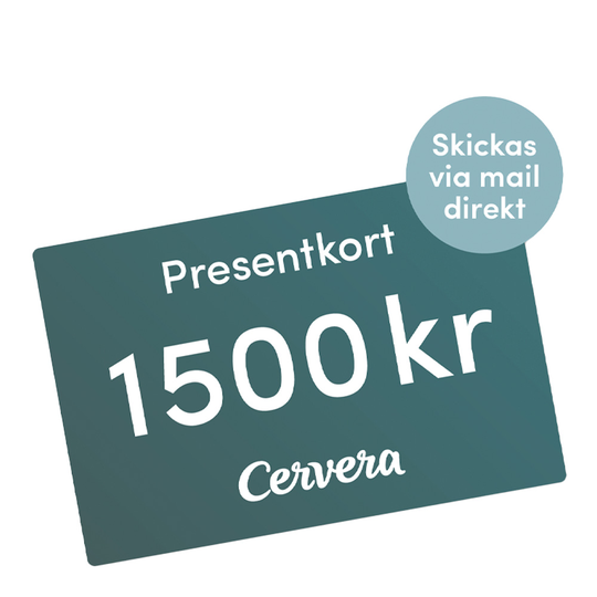 Cervera - Presentkort 1500 kr Digitalt