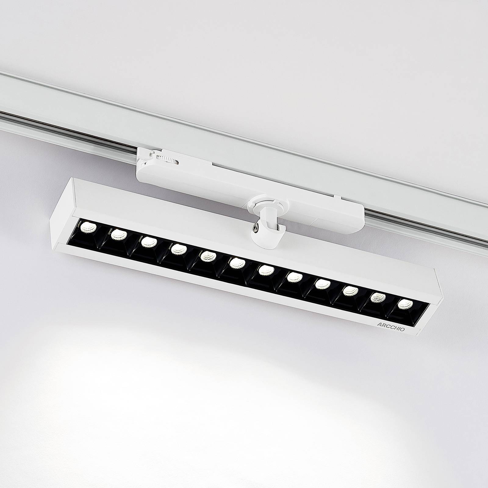 Arcchio Millay LED-skenspotlight vit 4 000 K