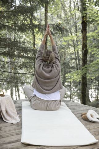 Wool yogamatta offwhite