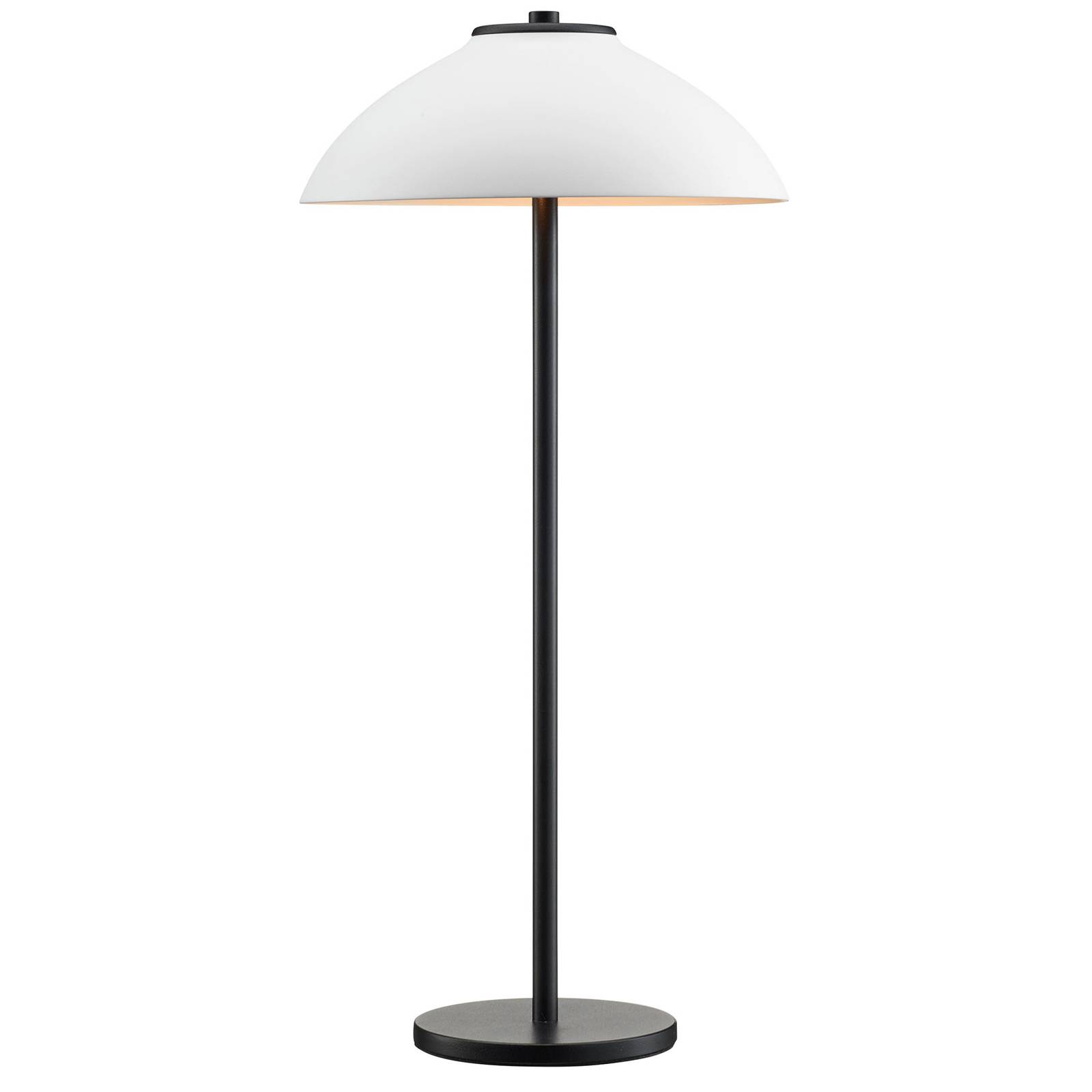Bordslampa Vali, höjd 50 cm, svart/vit