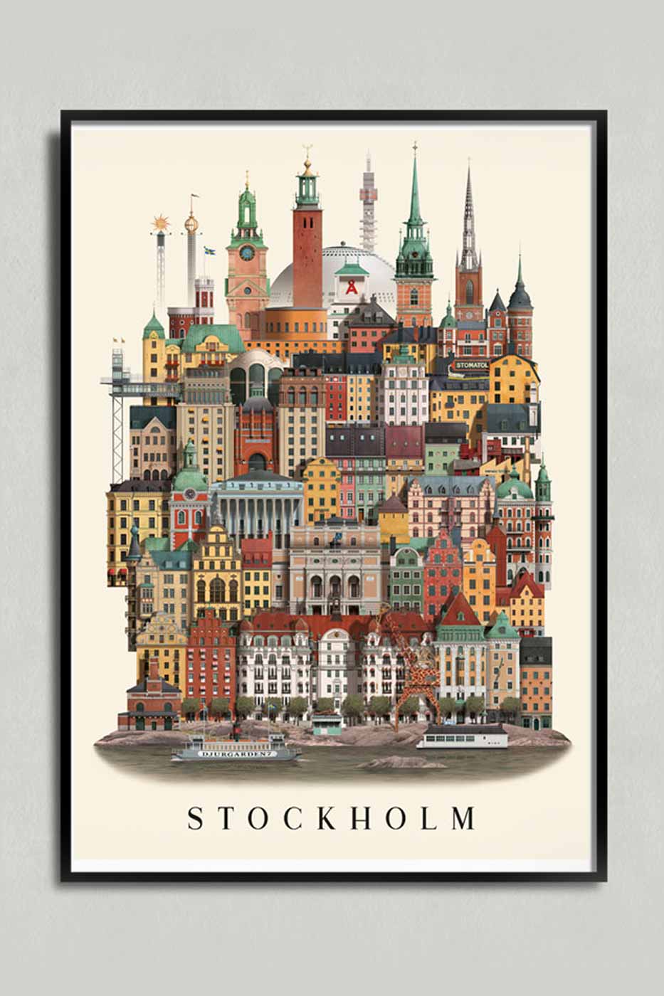 Poster Stockholm 29,7x42 cm