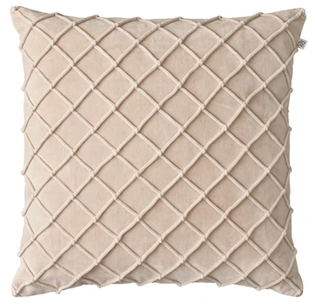 Deva Kuddfodral Velvet Beige 60x60cm
