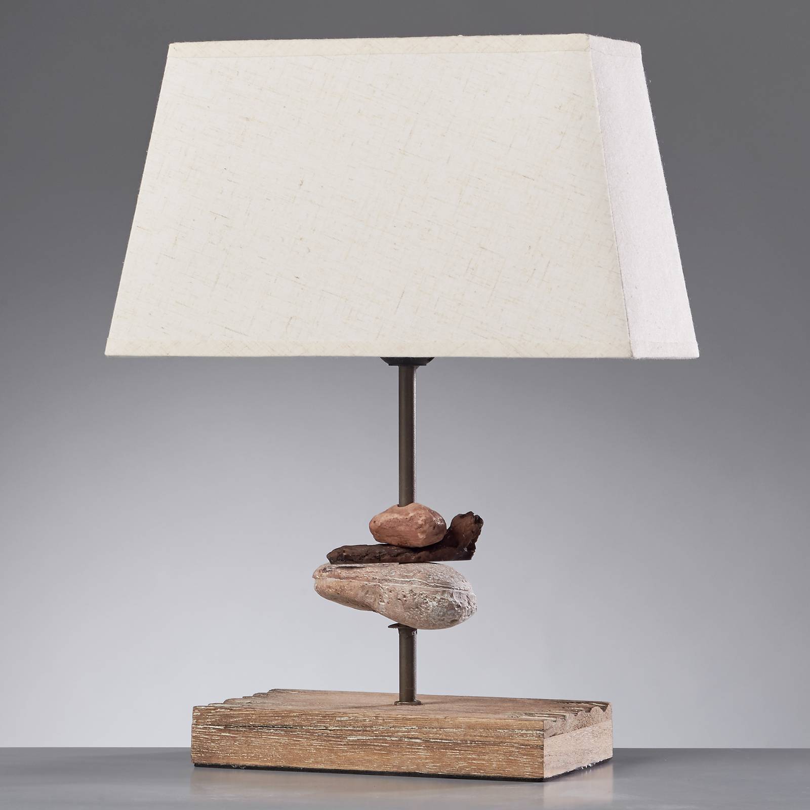 Bordslampa Seregon med tygskärm, höjd 39 cm