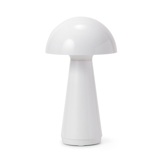 Bordslampa Mushroom Portabel LED Vit
